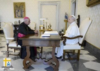 El obispo de San Nicolás viajó a Roma y se reunió con el Papa León XIV