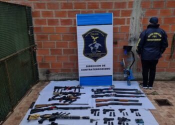 Allanamiento en La Plata: hallan 25 armas en casa de un menor que practicaba tiro
