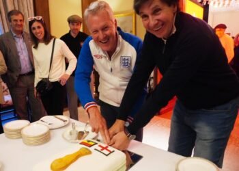 La Embajada británica en Buenos Aires celebró el partido contra Ghana con un evento especial
