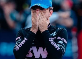 Pierre Gasly celebra un podio que perdió por una sanción en Mónaco