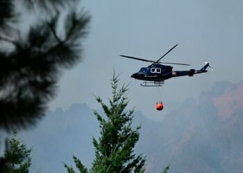 Accidente de helicóptero en San Juan durante operaciones contra incendios