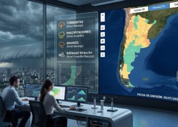 Alertas meteorológicas: fuertes tormentas y vientos en varias provincias