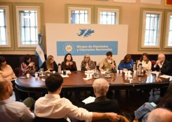 Diputados de Unión por la Patria apoyan a trabajadores del CONICET y CNEA antes de la marcha por despidos