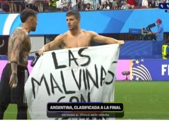 El mensaje de los jugadores argentinos en la final: ‘Las Malvinas son argentinas’