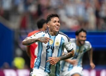 Enzo Fernández, autor del gol 3000 en la historia de los Mundiales
