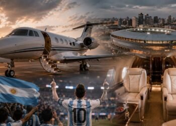 Jet privado de lujo para hinchas argentinos rumbo a Kansas City