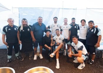 La Selección Argentina disfrutó de un asado previo a su viaje a Miami