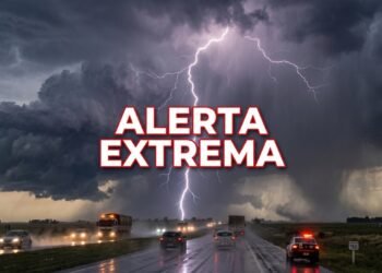 Alerta meteorológica: lluvias intensas y vientos fuertes en el centro del país