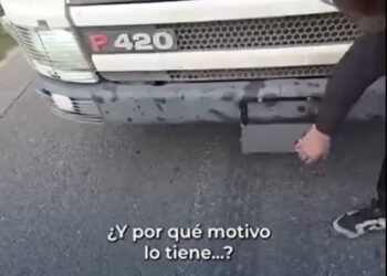 Camionero detenido en San Pedro por ocultar su patente