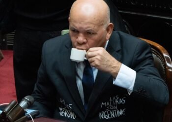 El diputado Leiva se viste de Malvinas en la Cámara de Diputados