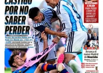 FIFA sanciona a jugadores argentinos y Marca lo critica duramente