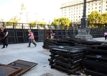 Fuerte operativo de seguridad para la movilización contra la Ley de Tierras