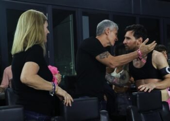 La emotiva última aparición de Jorge Messi en un partido de Lionel
