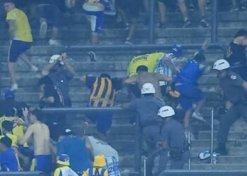 Nueve detenidos tras incidentes en el partido entre Rosario Central y Corinthians