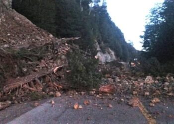 Corte total en la Ruta 40 de Río Negro por desprendimientos