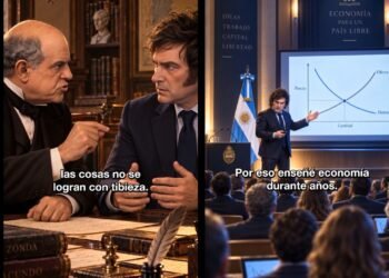 Milei y Sarmiento: Un diálogo virtual en el Día del Maestro