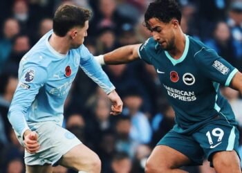 Manchester City cae ante Brighton y corre el riesgo de perder el liderazgo